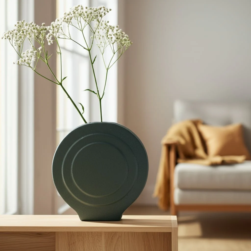 Dol, 7" Round Vase, Deep Teal - Image 14