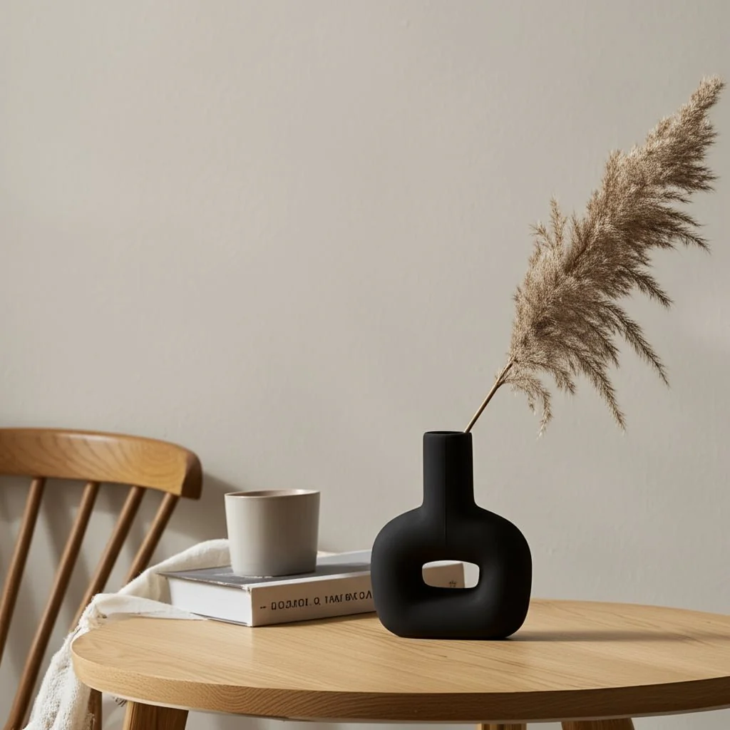 Dol, 8" Open Cut Vase, Black - Image 10