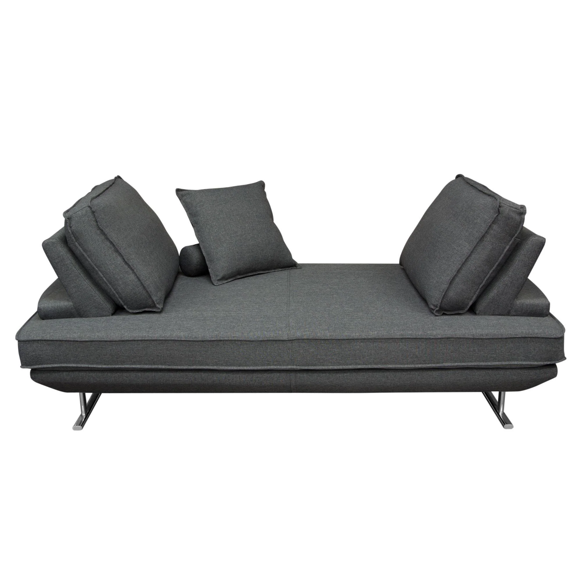 Dolce Lounge Seating Platform with Moveable Backrest Supports by Diamond Sofa - Grey Fabric - Image 4