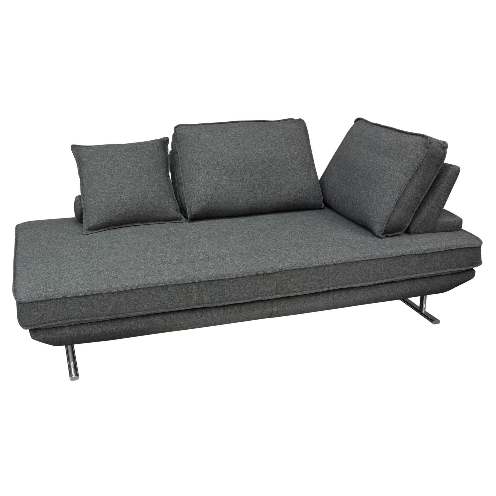 Dolce Lounge Seating Platform with Moveable Backrest Supports by Diamond Sofa - Grey Fabric - Image 6