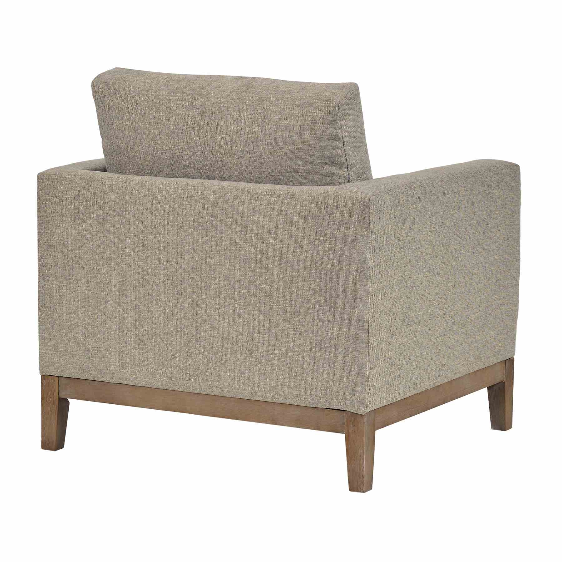 Donna 35" Upholstered Accent Chair in Platinum Gray - Image 3