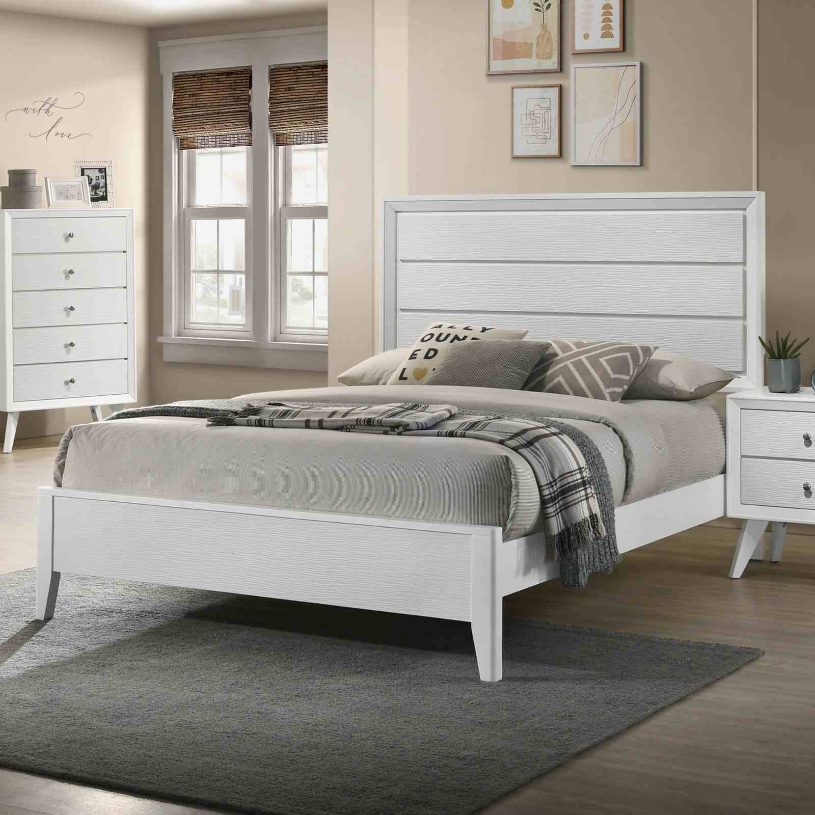 Dortmund Cal.King Bed, White