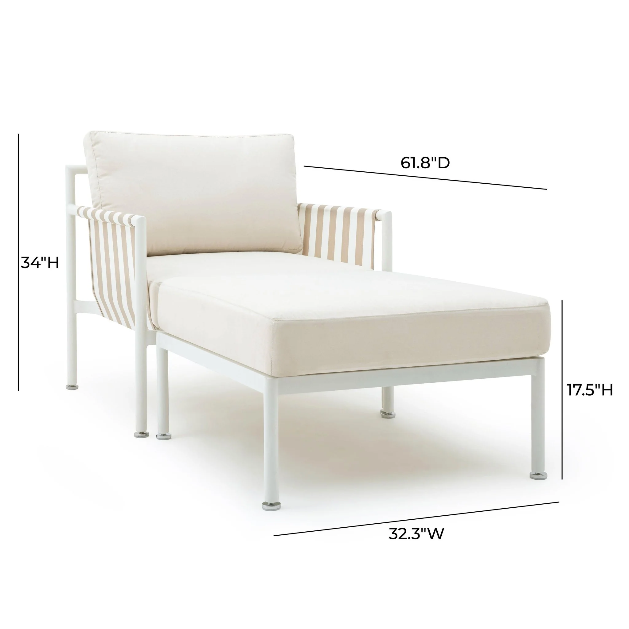 Dunes Cream Outdoor Lounge Set - Image 5