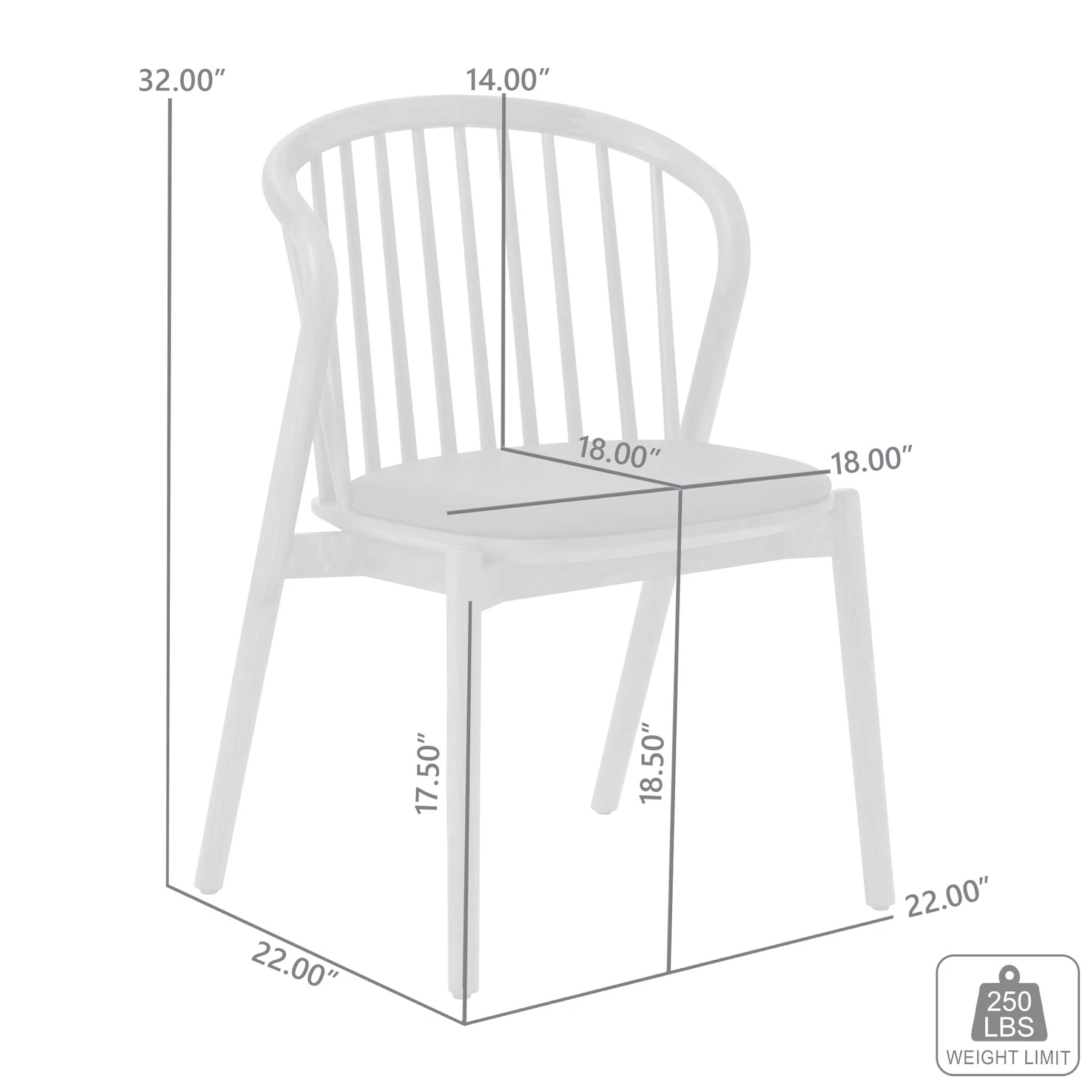 Echo Walnut Wood and Black Faux Leather Dining Chairs - Set of 2 - Image 11