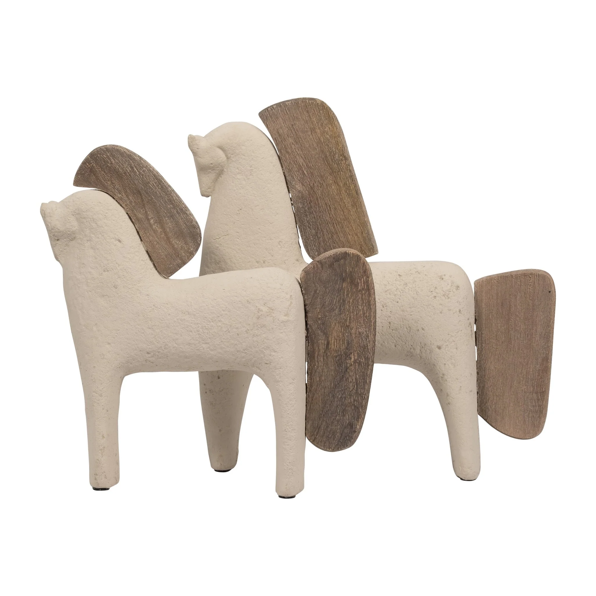 Ecomix, 14" Horse Deco, Ivory - Image 5