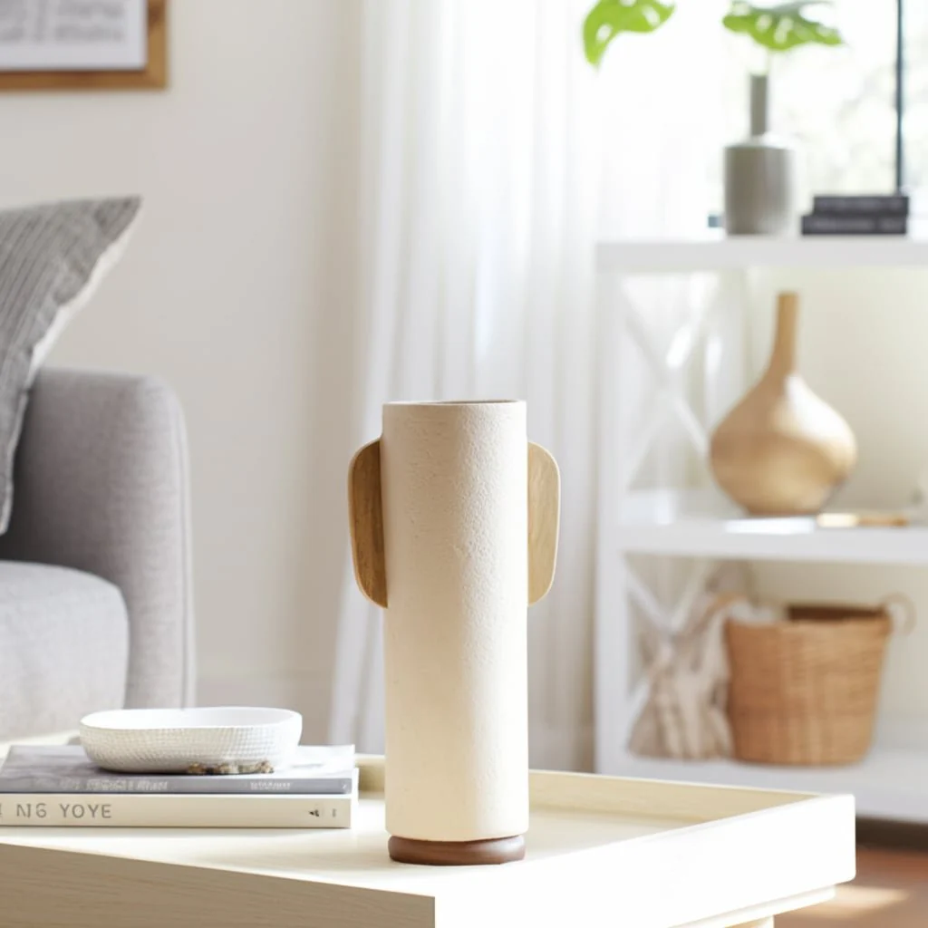 Ecomix, 19" Organic Vase, Ivory - Image 10