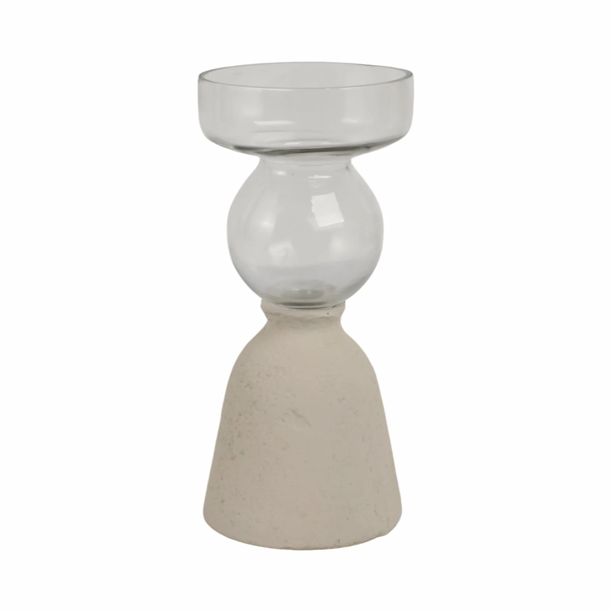 Ecomix/glass, 9" Vase, Ivory - Image 3