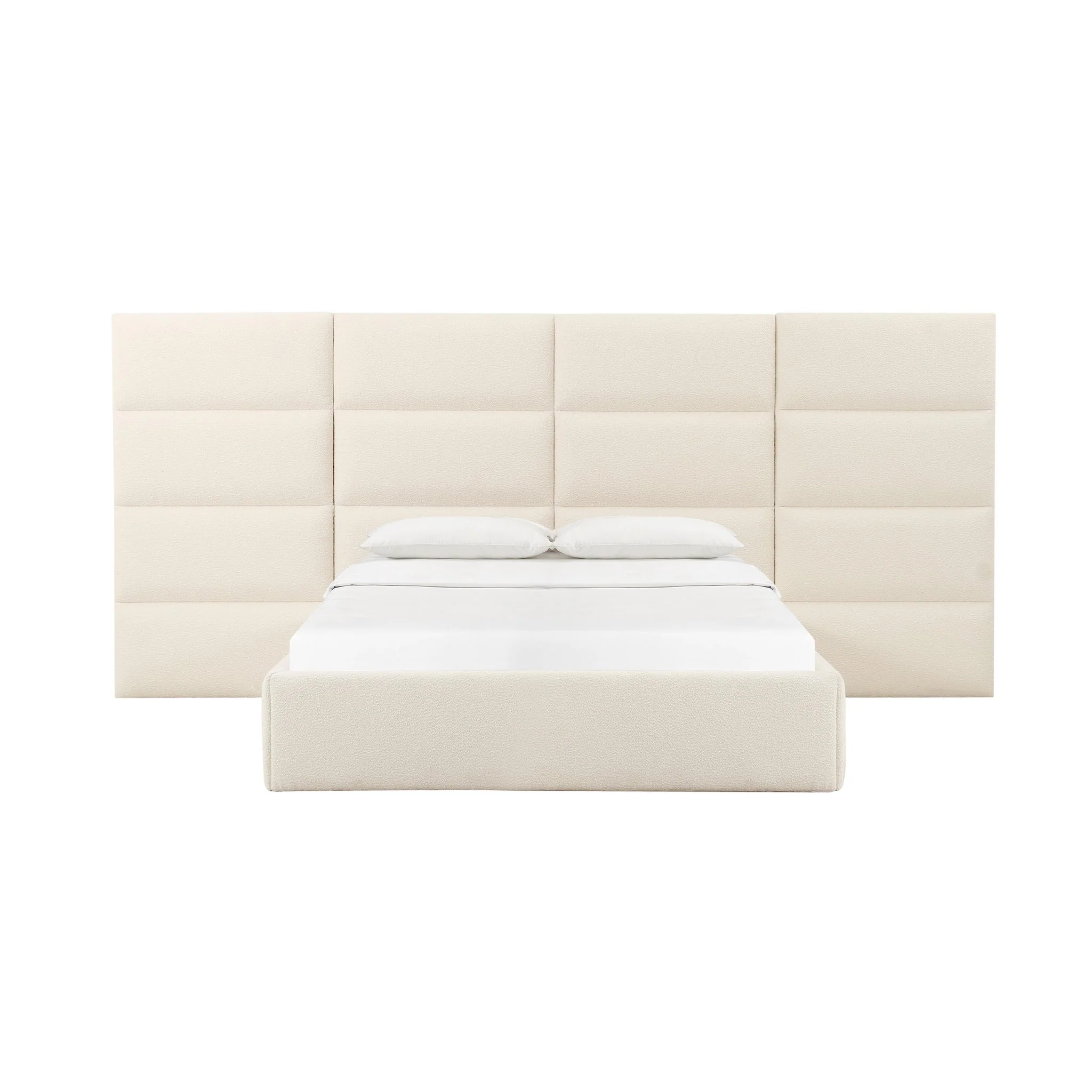 Eliana Cream Boucle Queen Wings (Set of 2) - Image 4