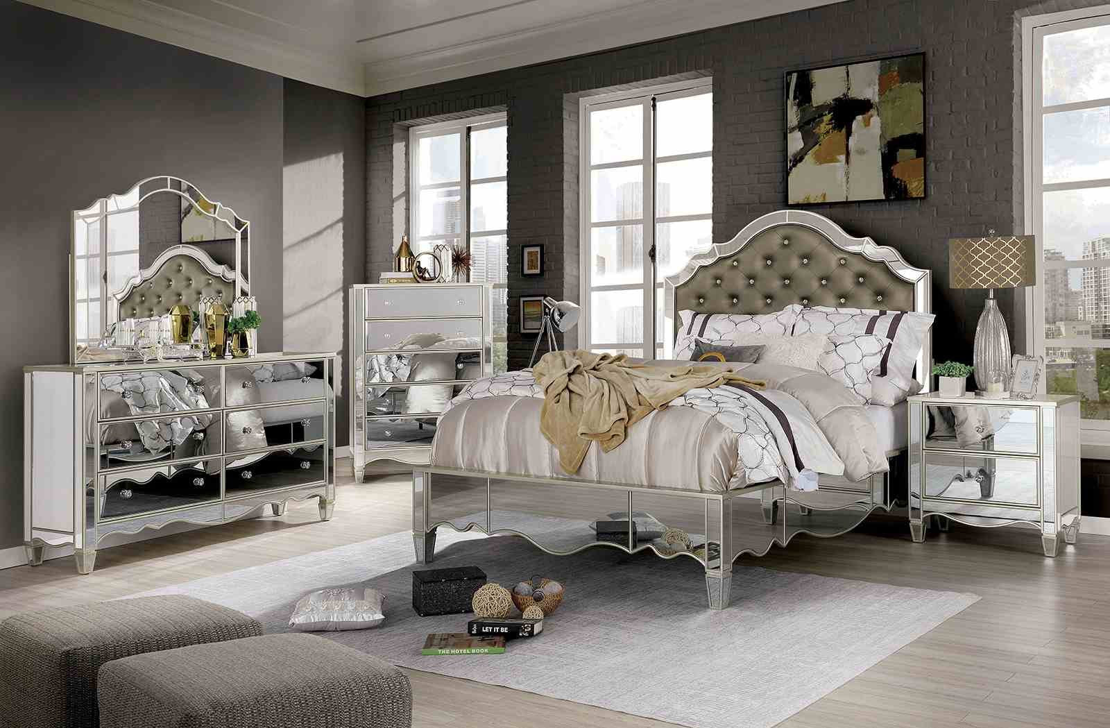 Eliora Queen Bed, Silver - Image 2