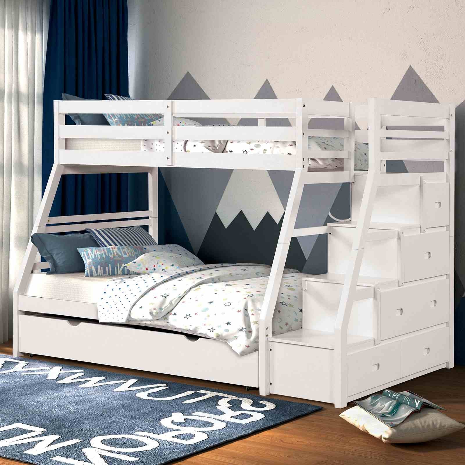 Ellington Twin/Full Bunk Bed, White