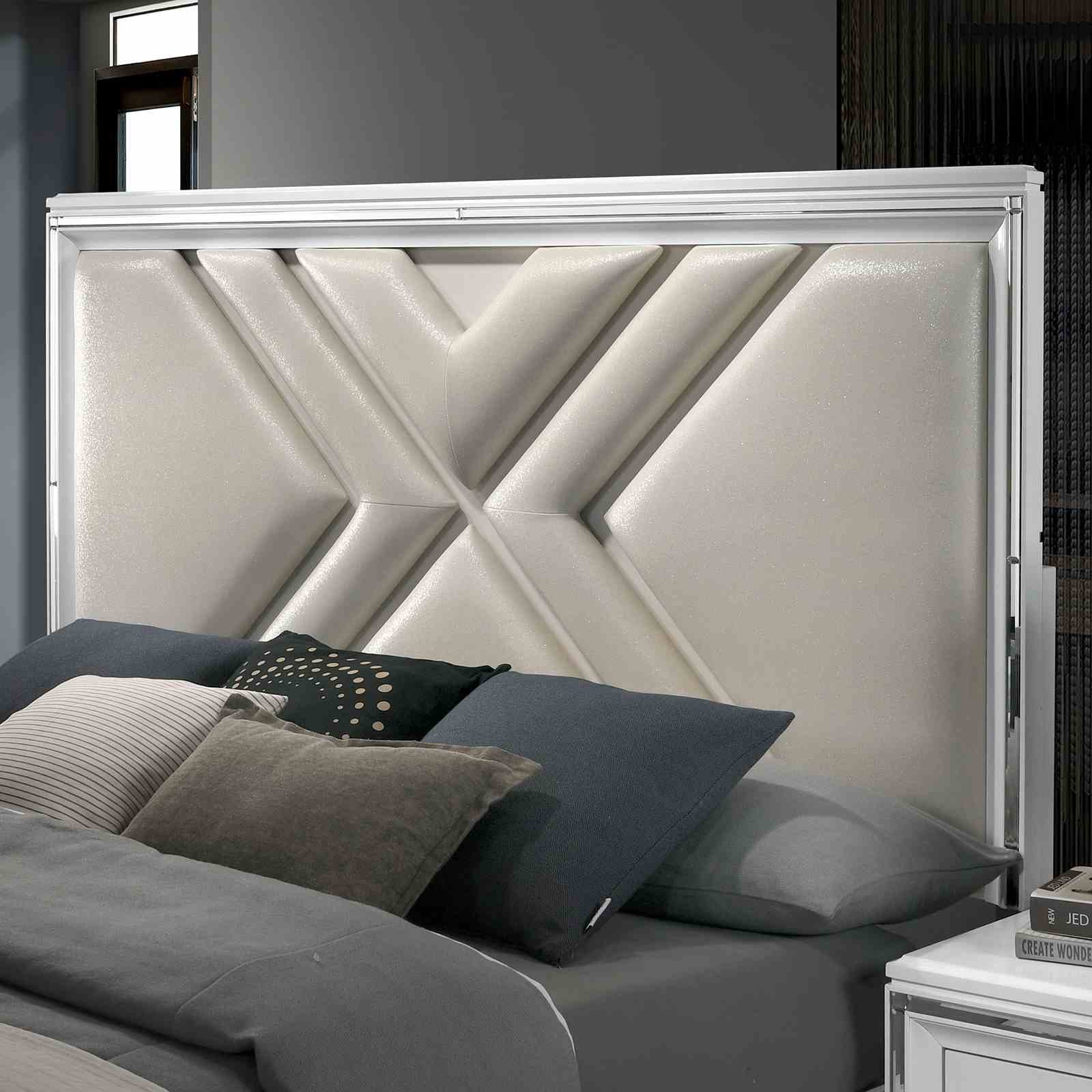 Emmeline Queen Bed, White - Image 4