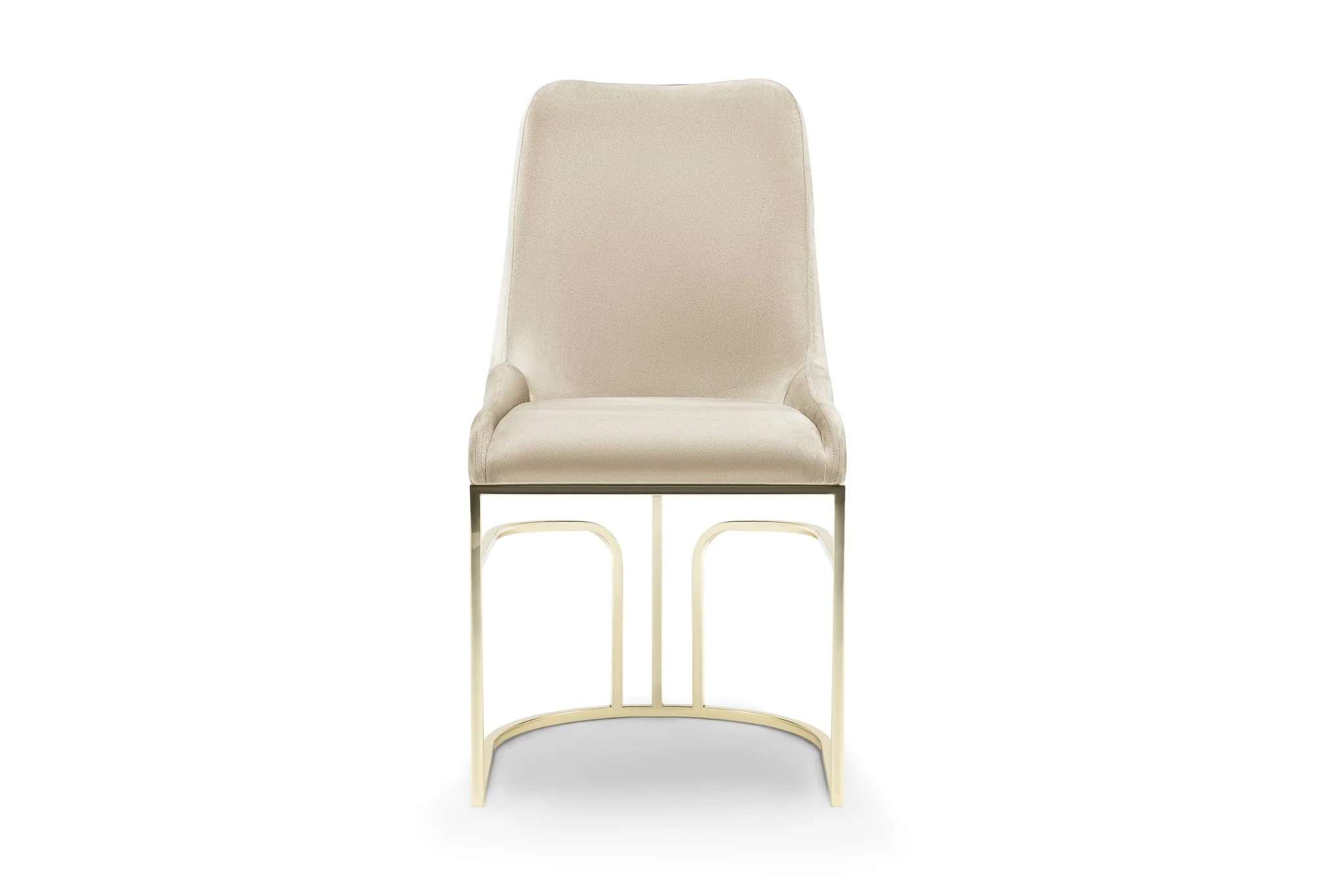 Emrald Gold Legs Beige - 2 Chairs Per Box - Image 4
