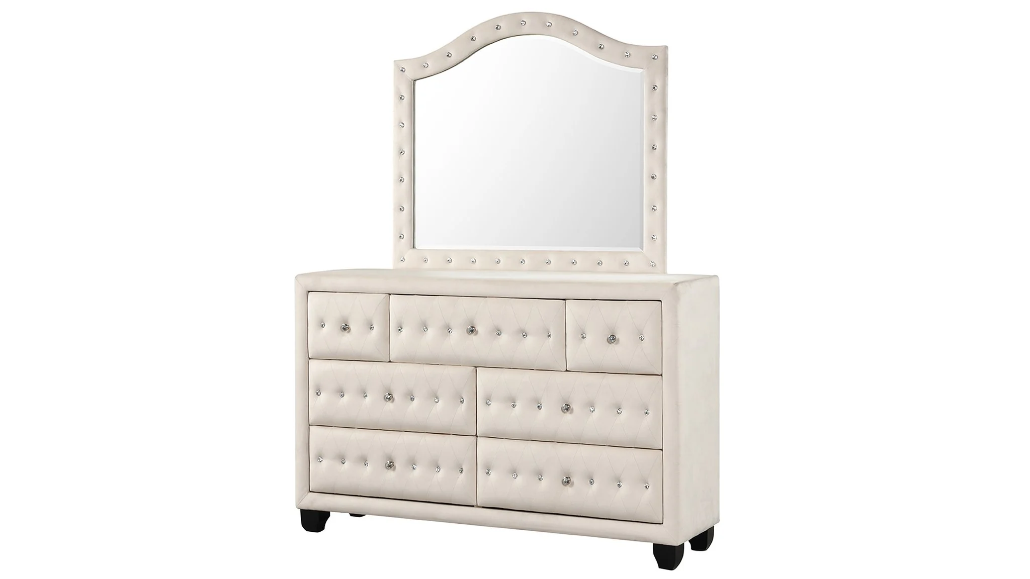 Encore King 5PC Bedroom Set Beige - Image 13