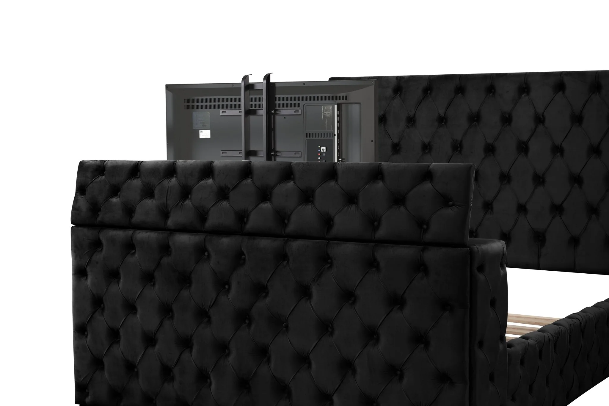Encore King 5PC Vanity Bedroom Set Black - Image 5