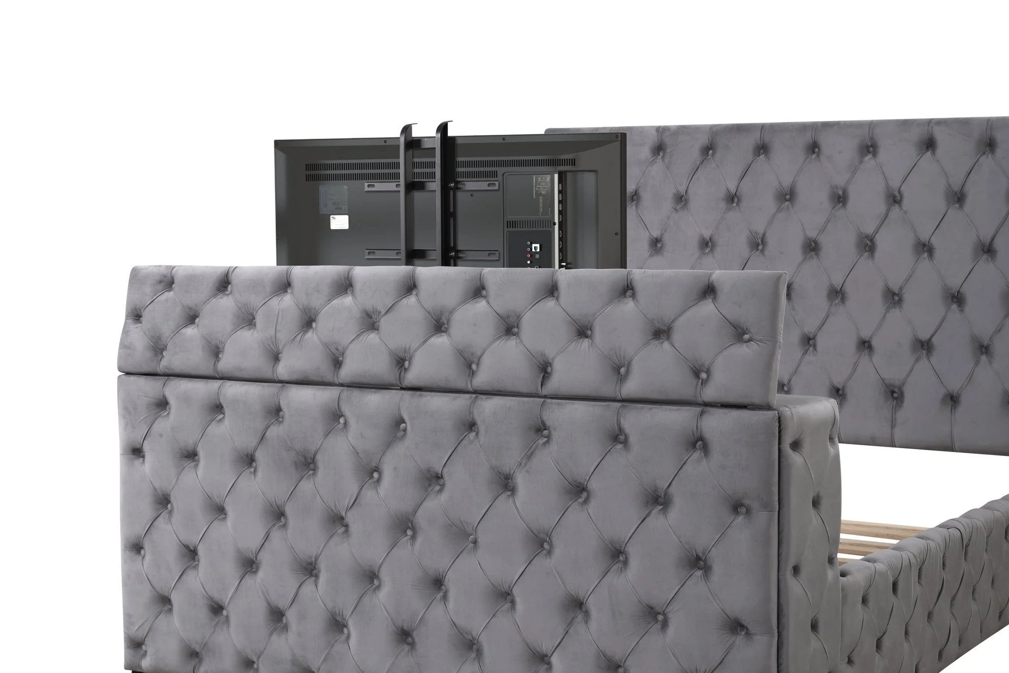 Encore King Bed Gray - Image 5