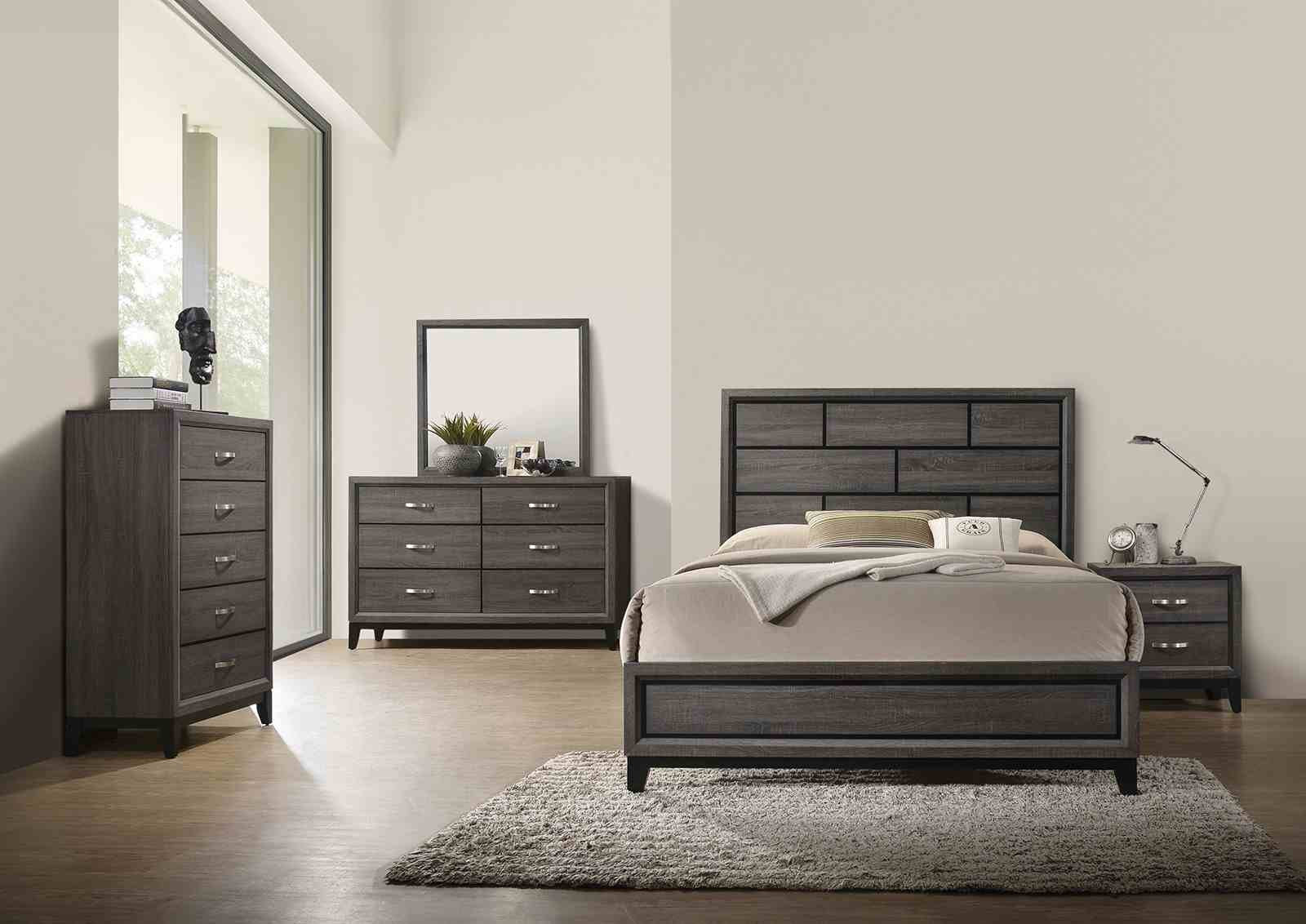 Errico Twin Bed, Gray
