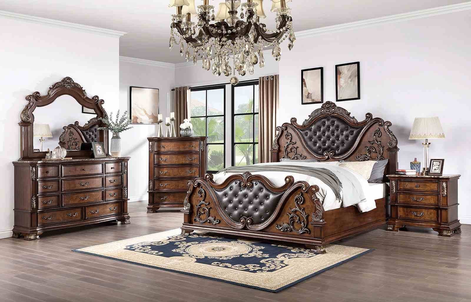 Esparanza Nightstand, Brown Cherry - Image 2