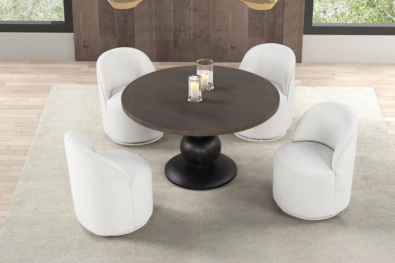 Essen Round Dining Table, Espresso - Image 2