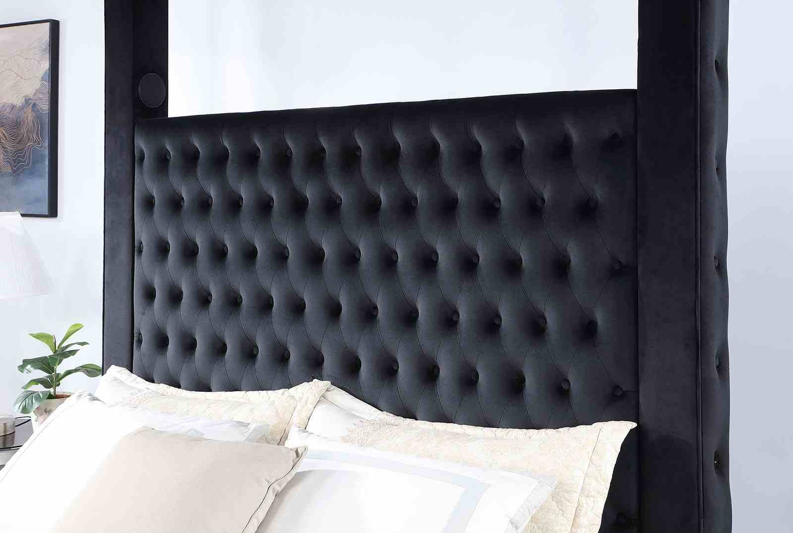 Etherea E.King Bed, Black - Image 3