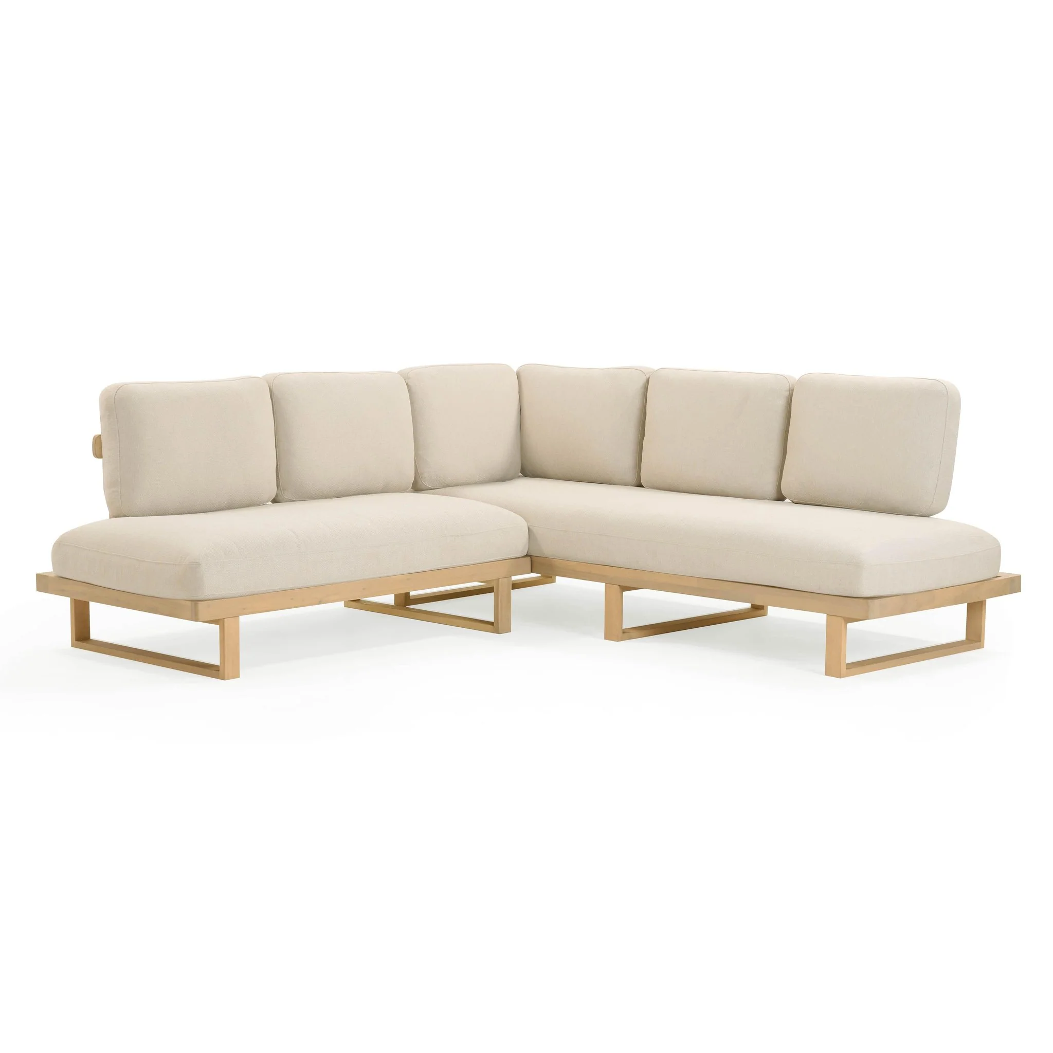 Evan Cream Outdoor L-Sectional
