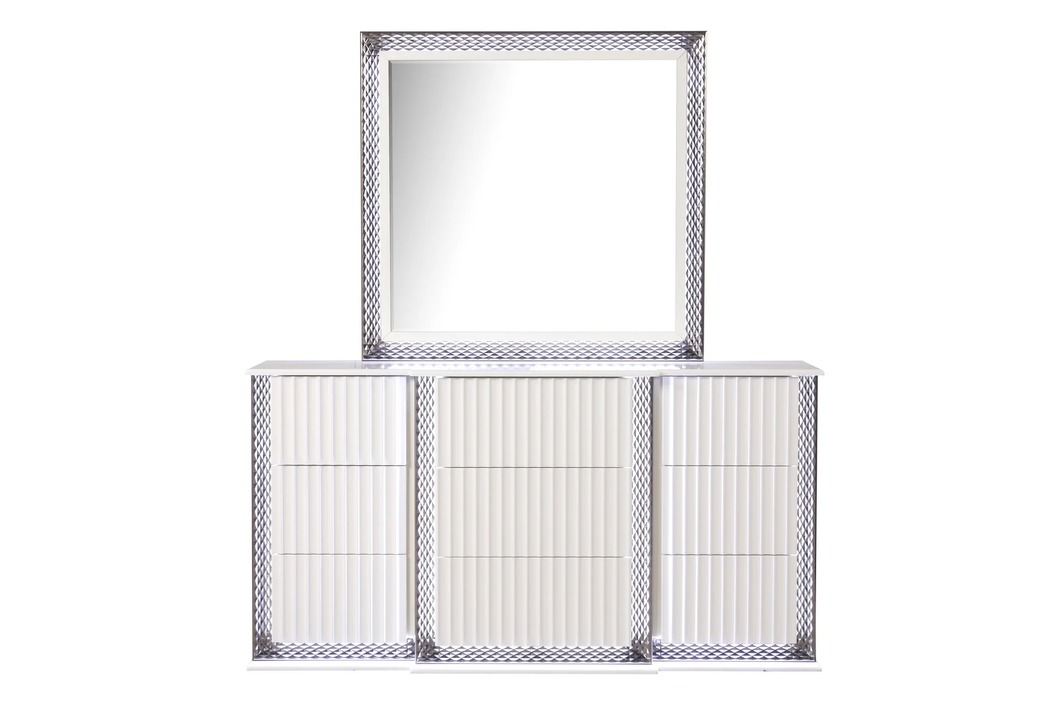 Fabio King 4PC Bedroom Set White - Image 14