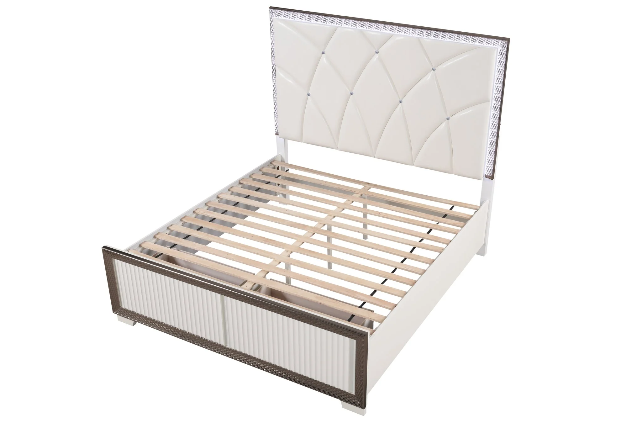 Fabio King 5PC Bedroom Set White - Image 5