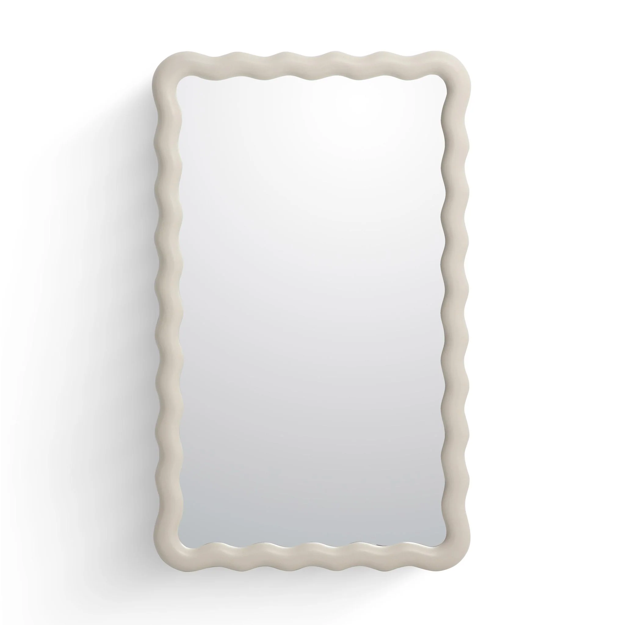 Faire Cream Squiggle Wall Mirror