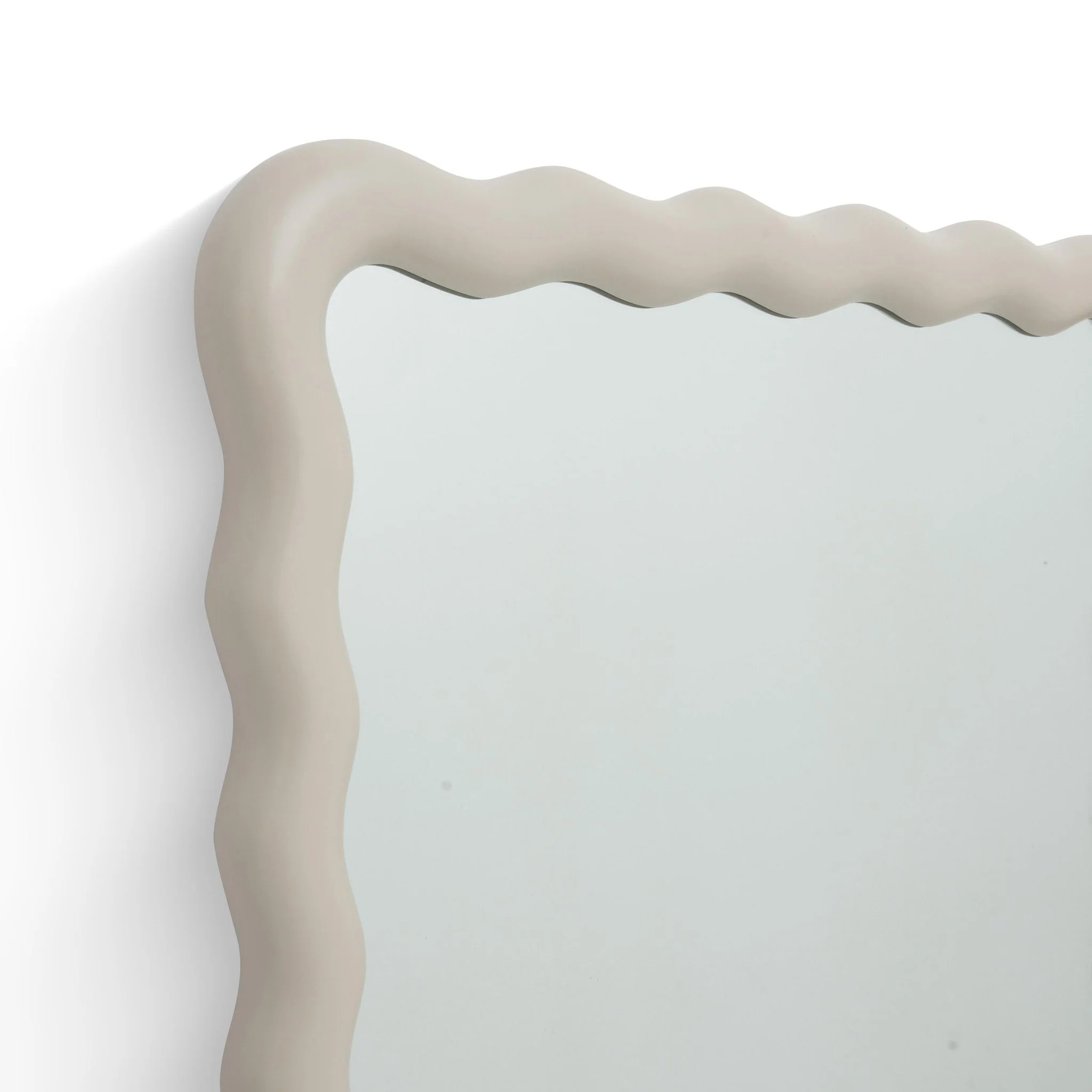 Faire Cream Squiggle Wall Mirror - Image 6