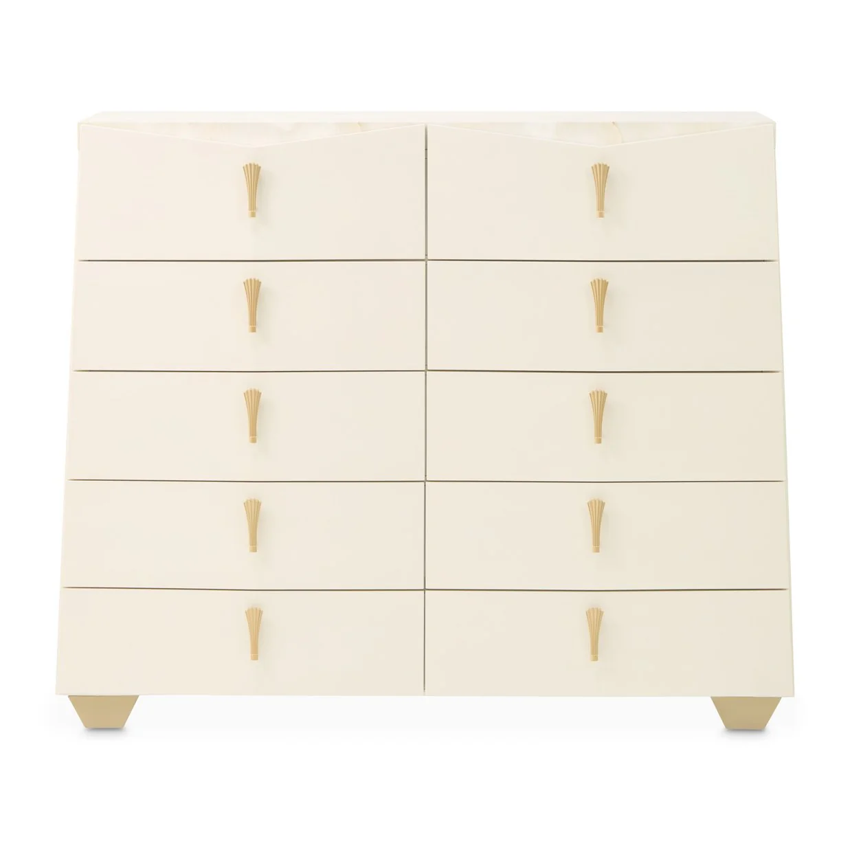 Fantosini 10-Drawer Mule Chest - Creamy Pearl