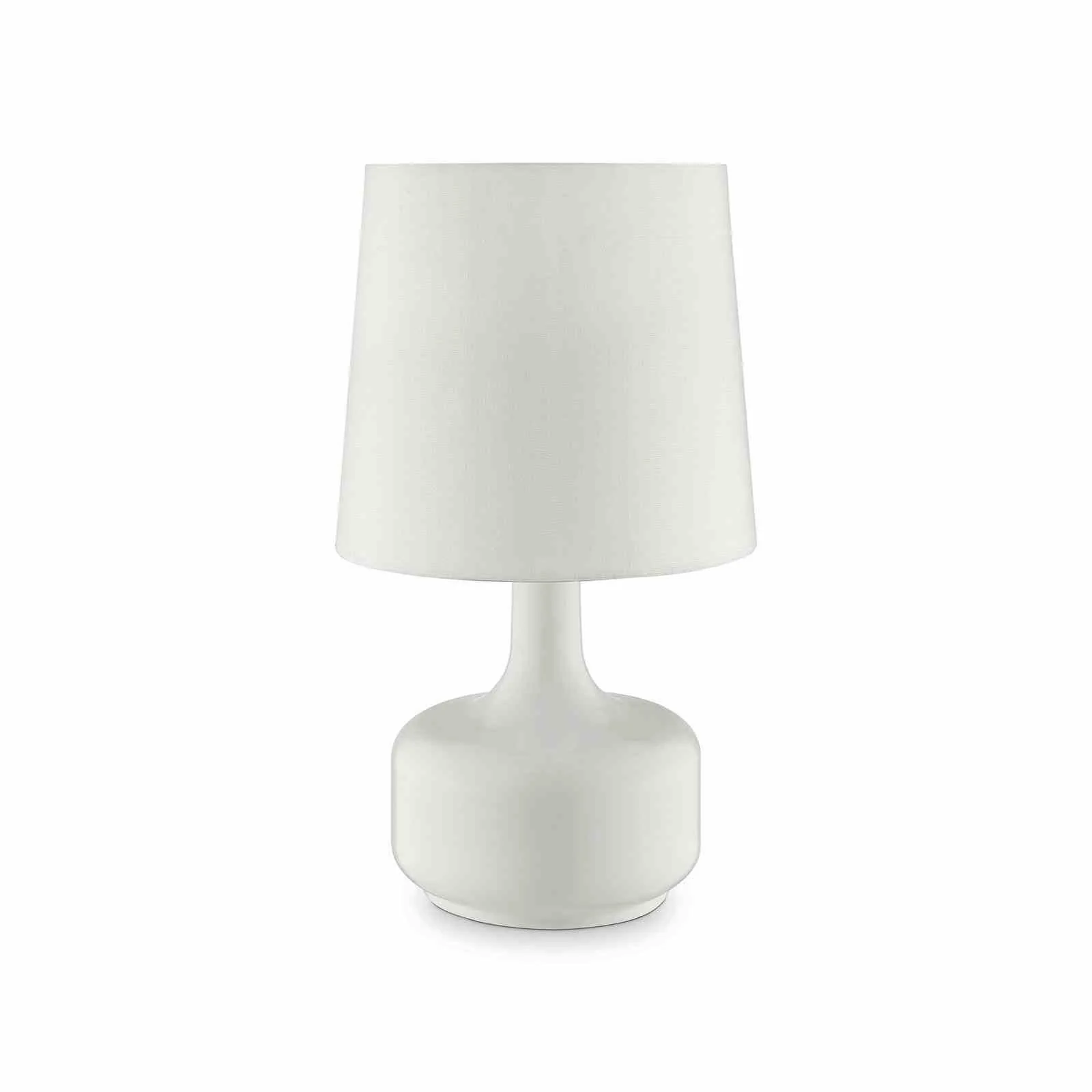 Farah 17"H Glossy White Table Lamp