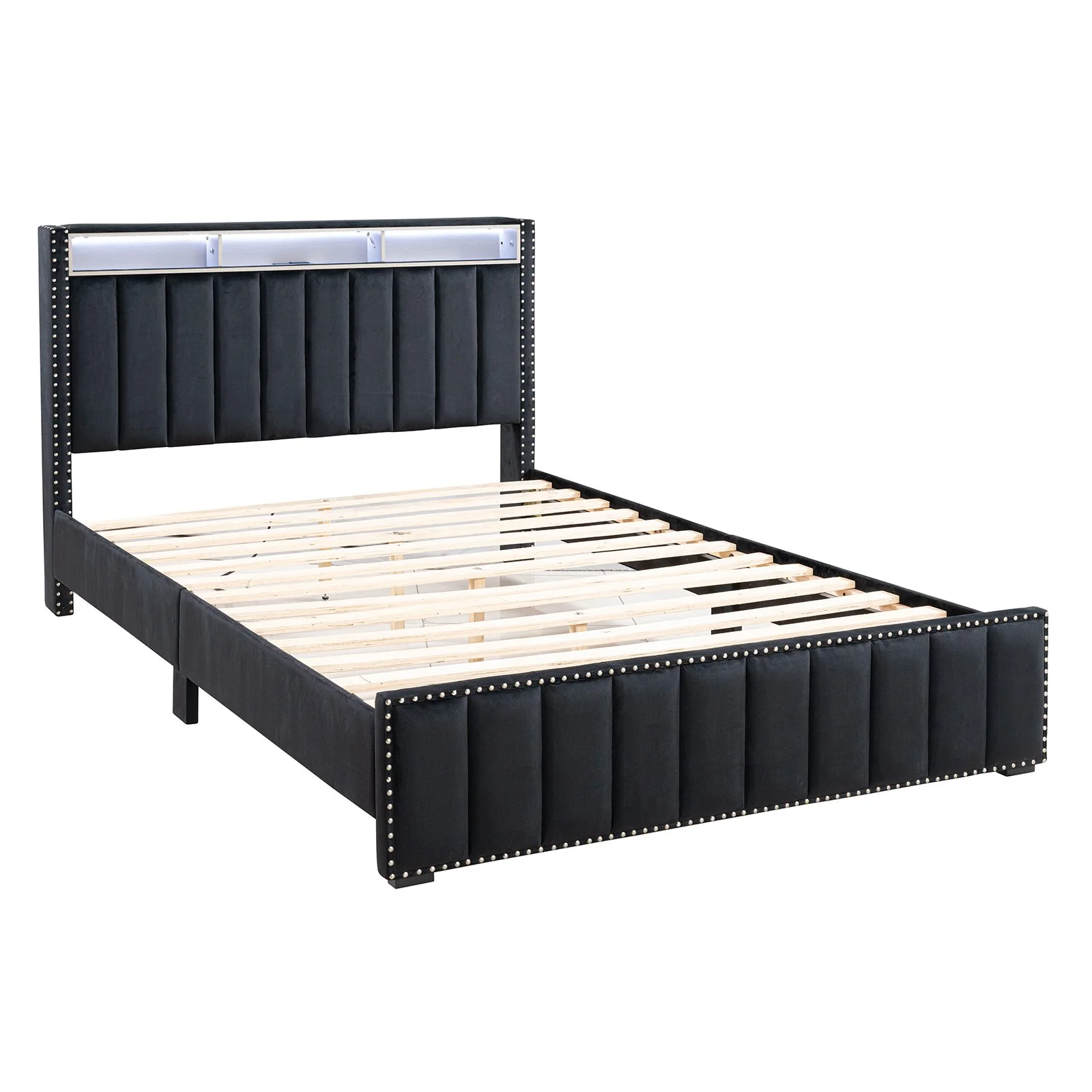 Farese Queen Bed, Black - Image 3
