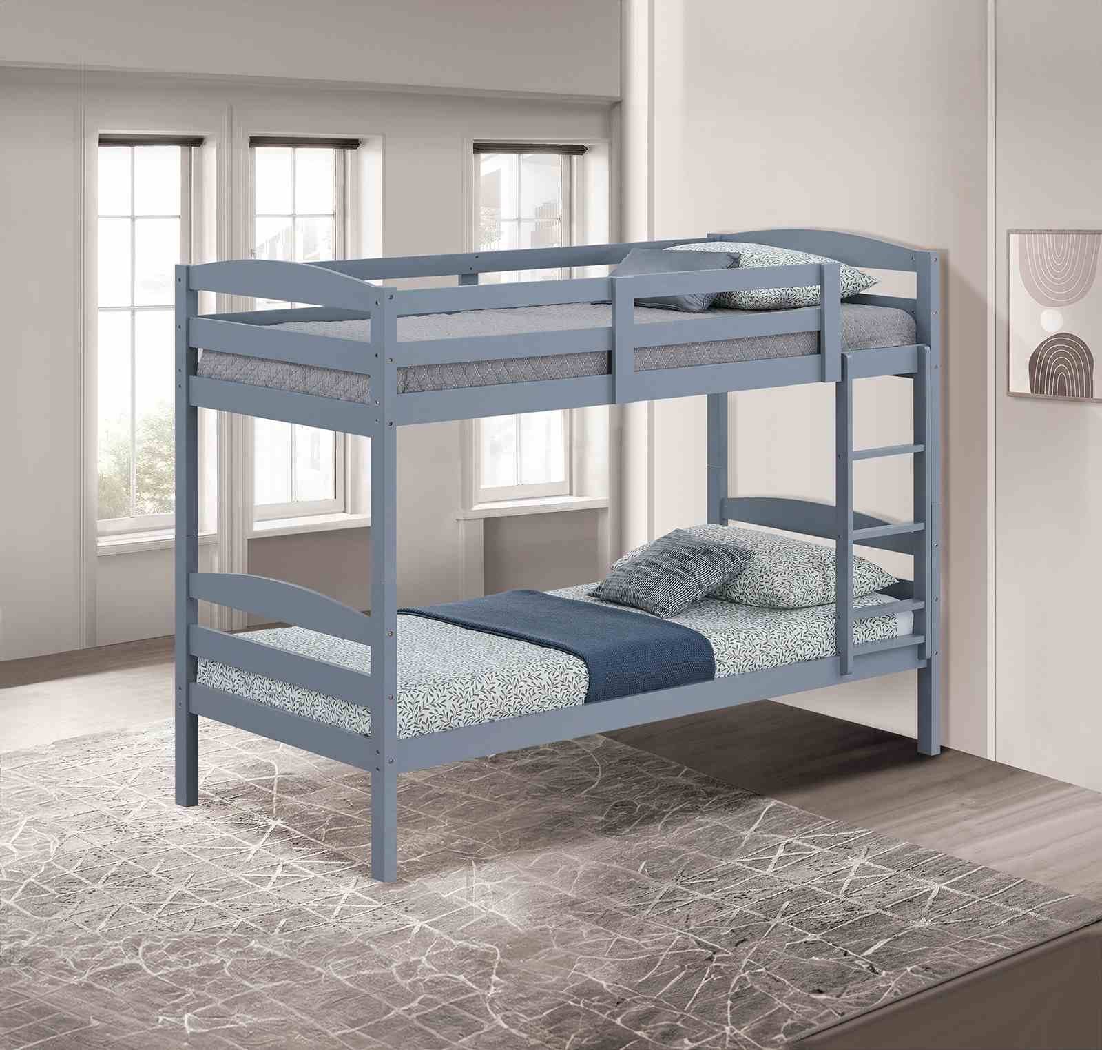Finsbury Twin/Twin Bunk, Gray