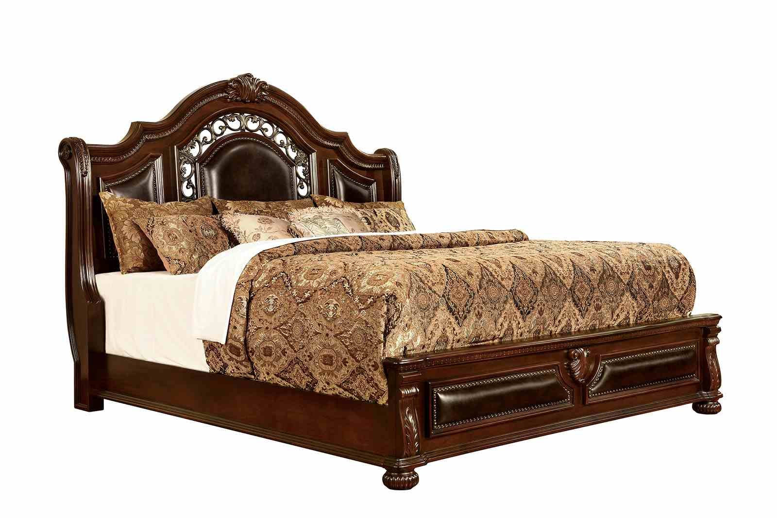 Flandreau Queen Bed, Brown Cherry - Image 3