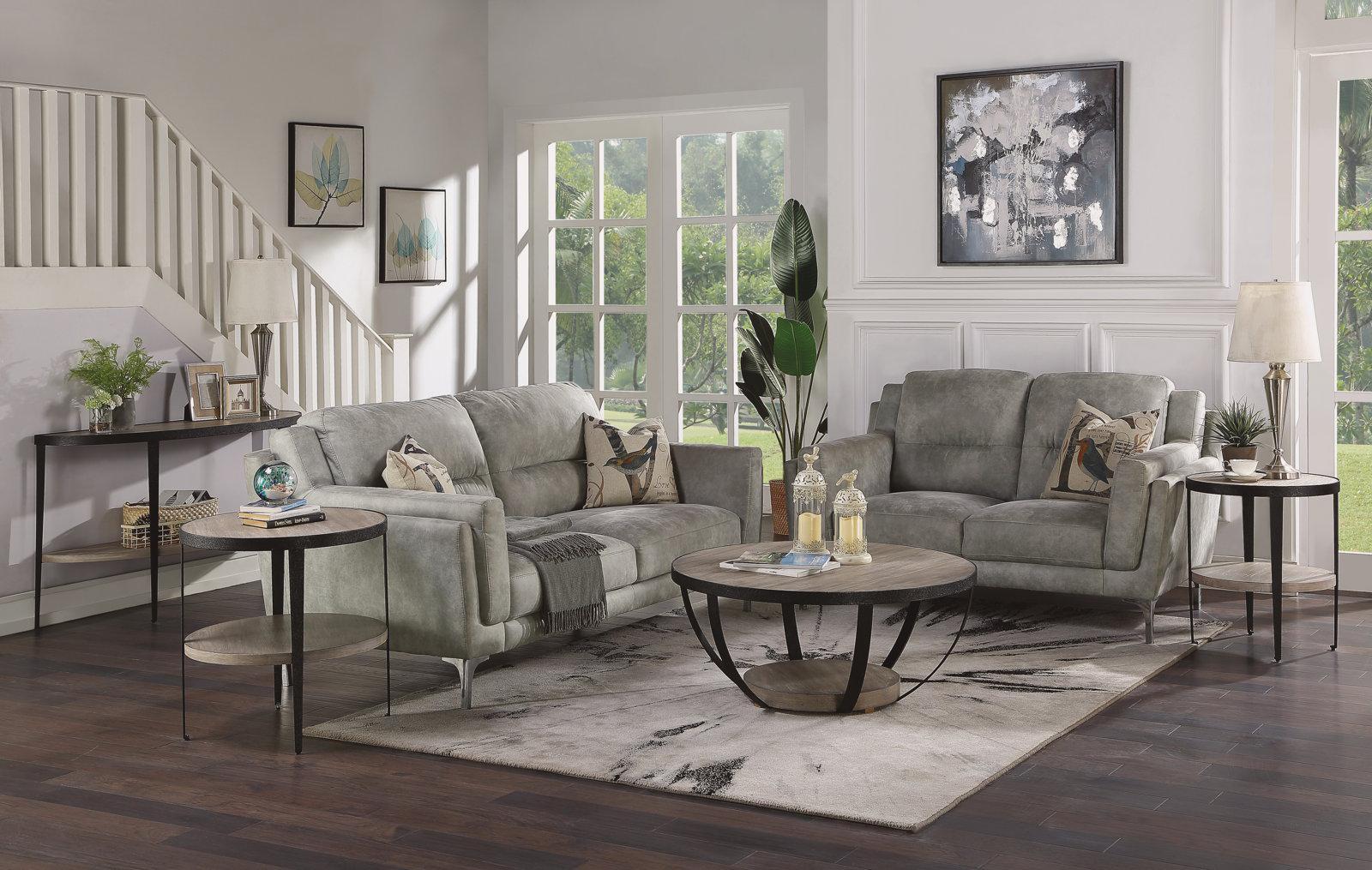 Flexsteel Compass Chairside Table  in Gray/Black - Image 4