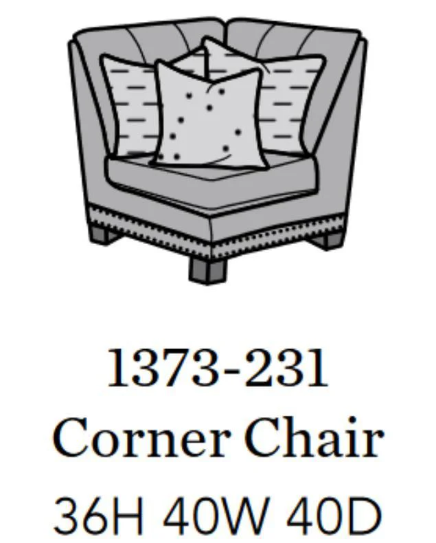 Flexsteel Latitudes Port Royal Leather Corner Chair
