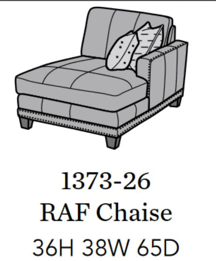 Flexsteel Latitudes Port Royal Leather RAF Chaise