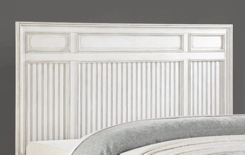 Flexsteel Wynwood Harmony California King Panel Bed in White Wood - Image 2