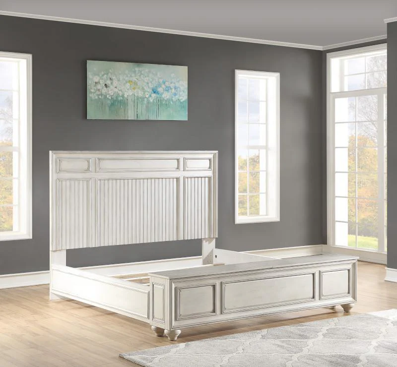 Flexsteel Wynwood Harmony King Panel Storage Bed in White Wood - Image 4