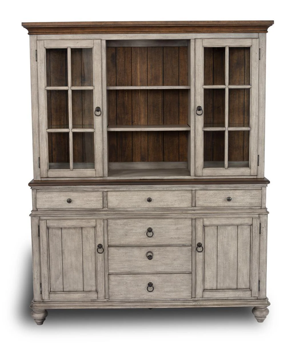 Flexsteel Wynwood Plymouth Buffet with Hutch in Two-Toned - Image 2