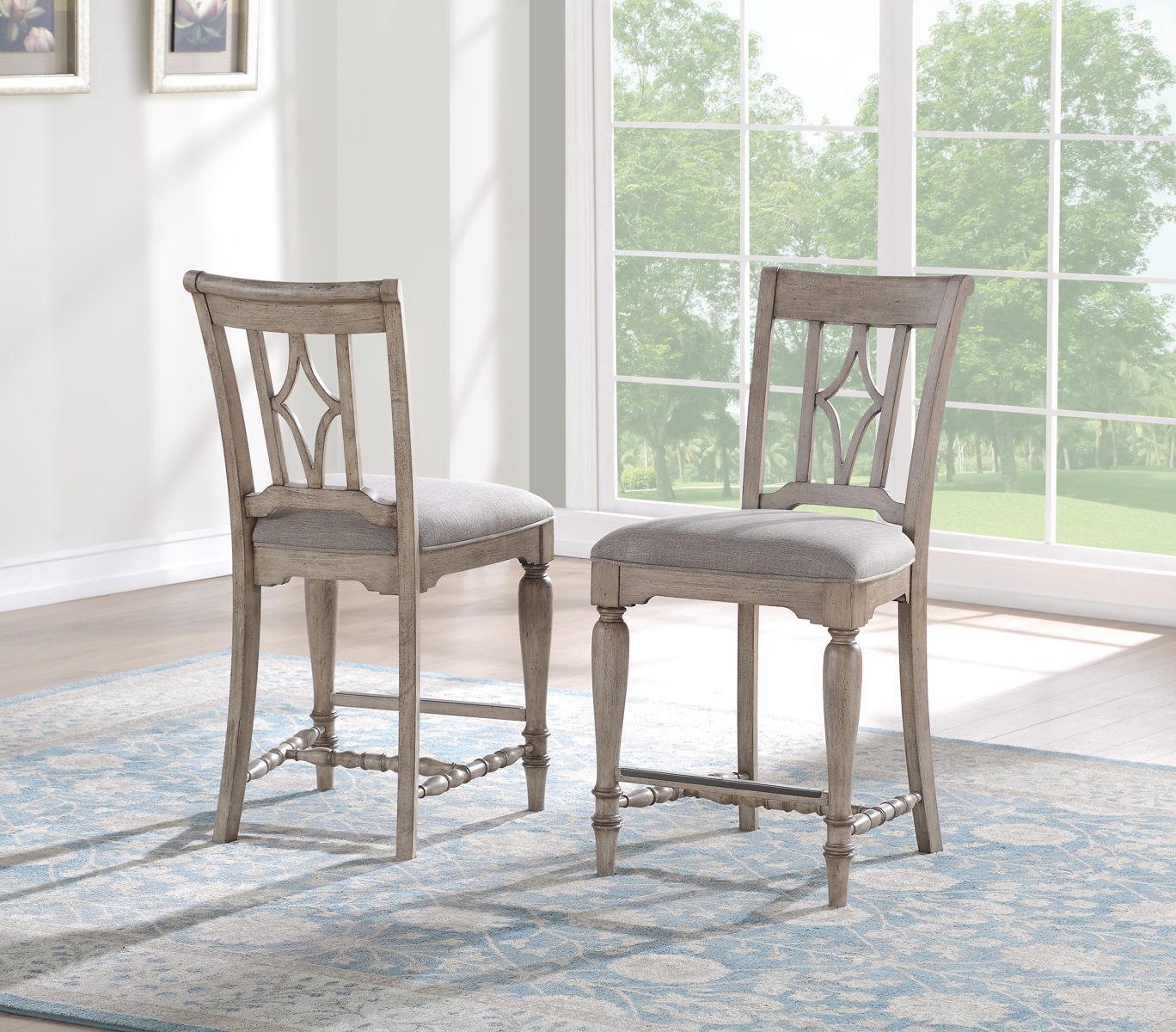 Flexsteel Wynwood Plymouth Counter Chair (Set of 2) in Gray - Image 2