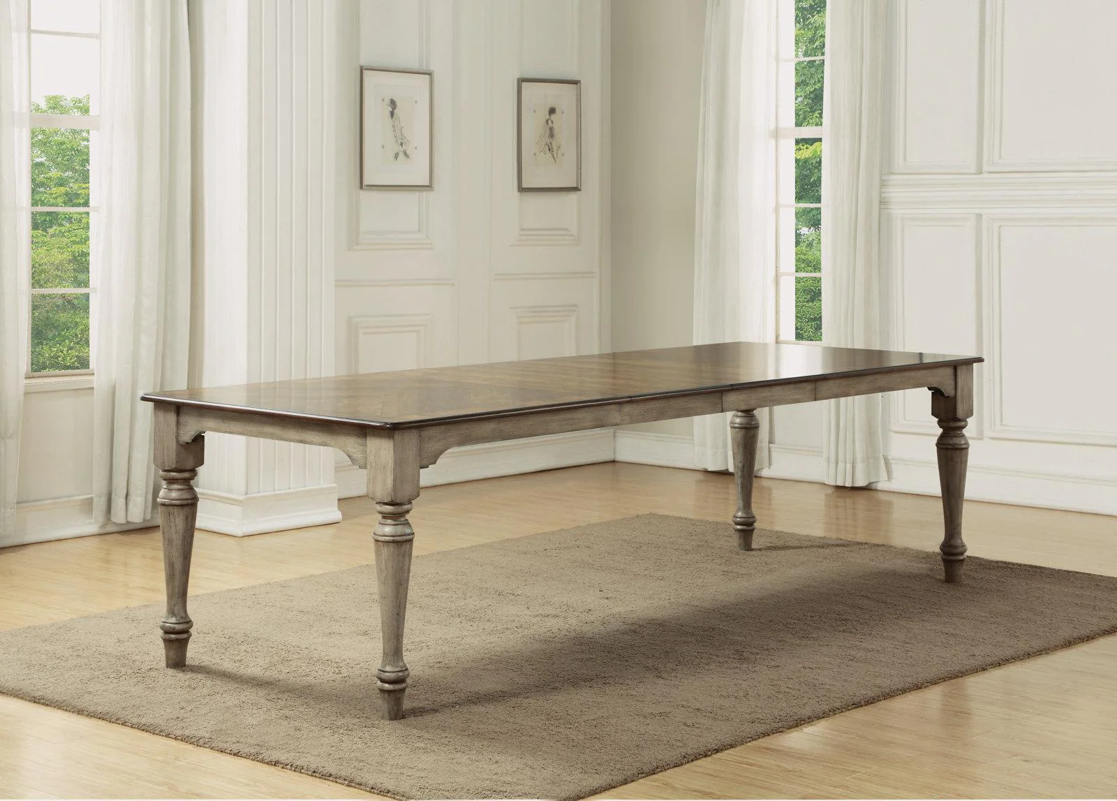 Flexsteel Wynwood Plymouth Rectangular Dining Table in Two-Toned - Image 4