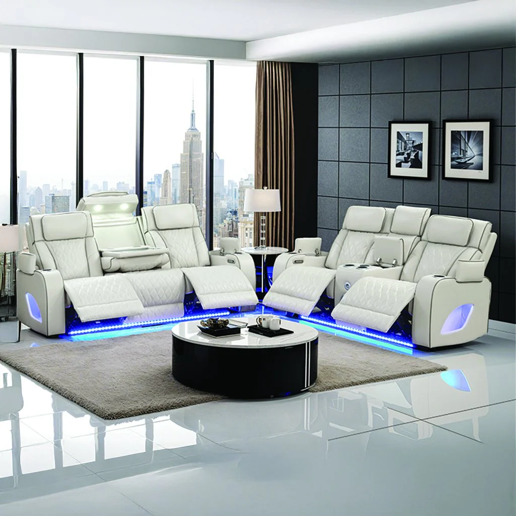 Fortuner 2PC Living Room Set Ice
