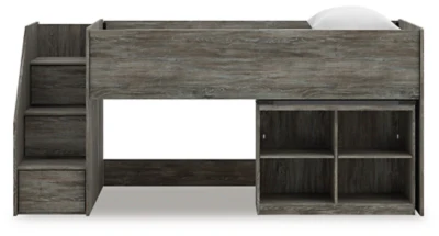 Frandern Loft Bed with Bookcase Storage - Image 12