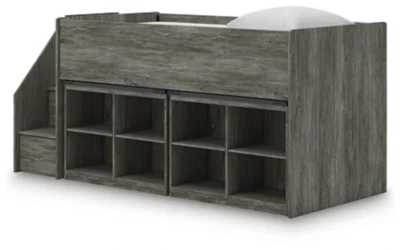 Frandern Loft Bed with Bookcase Storage - Image 18