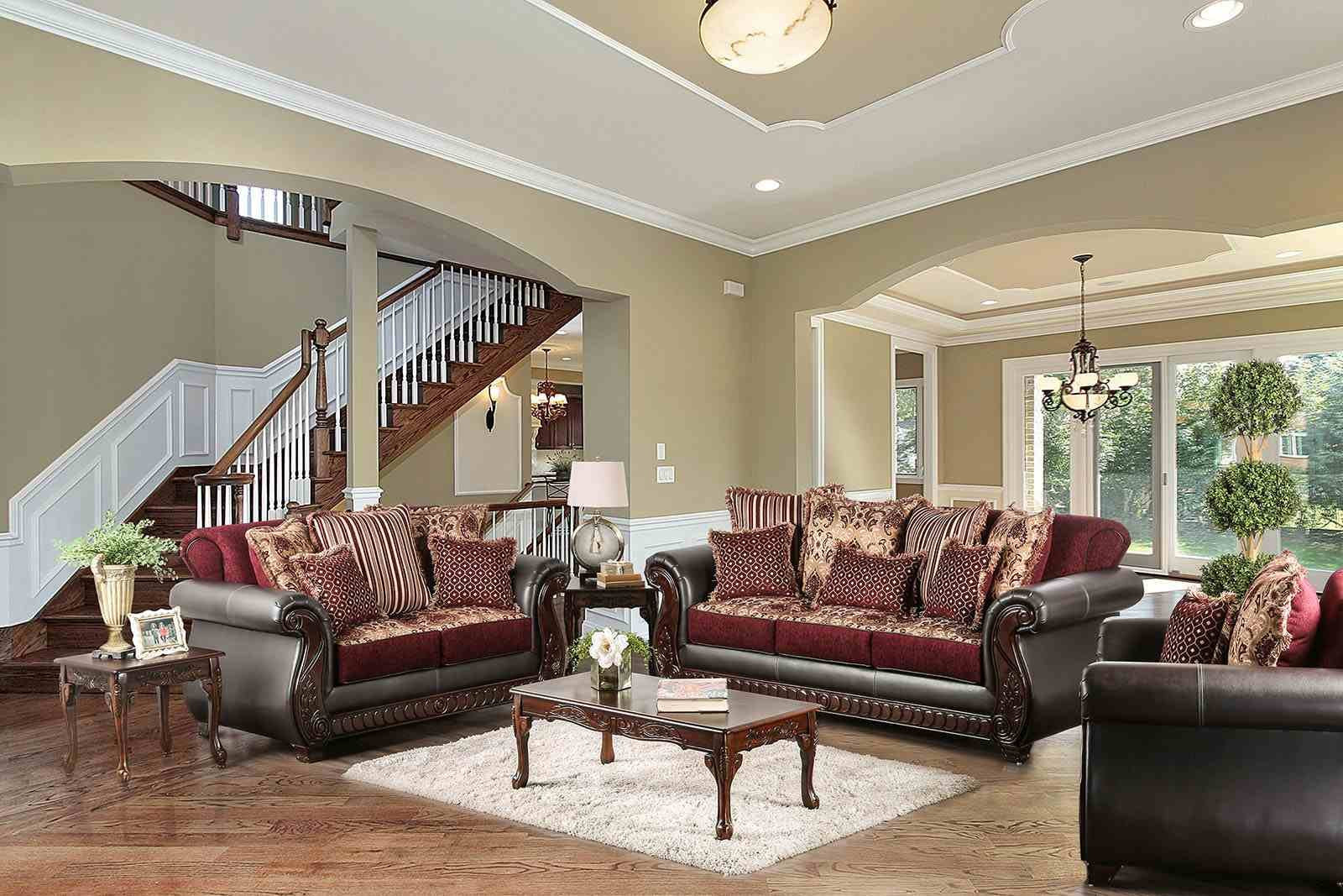 Franklin Sofa, Burgundy - Image 2