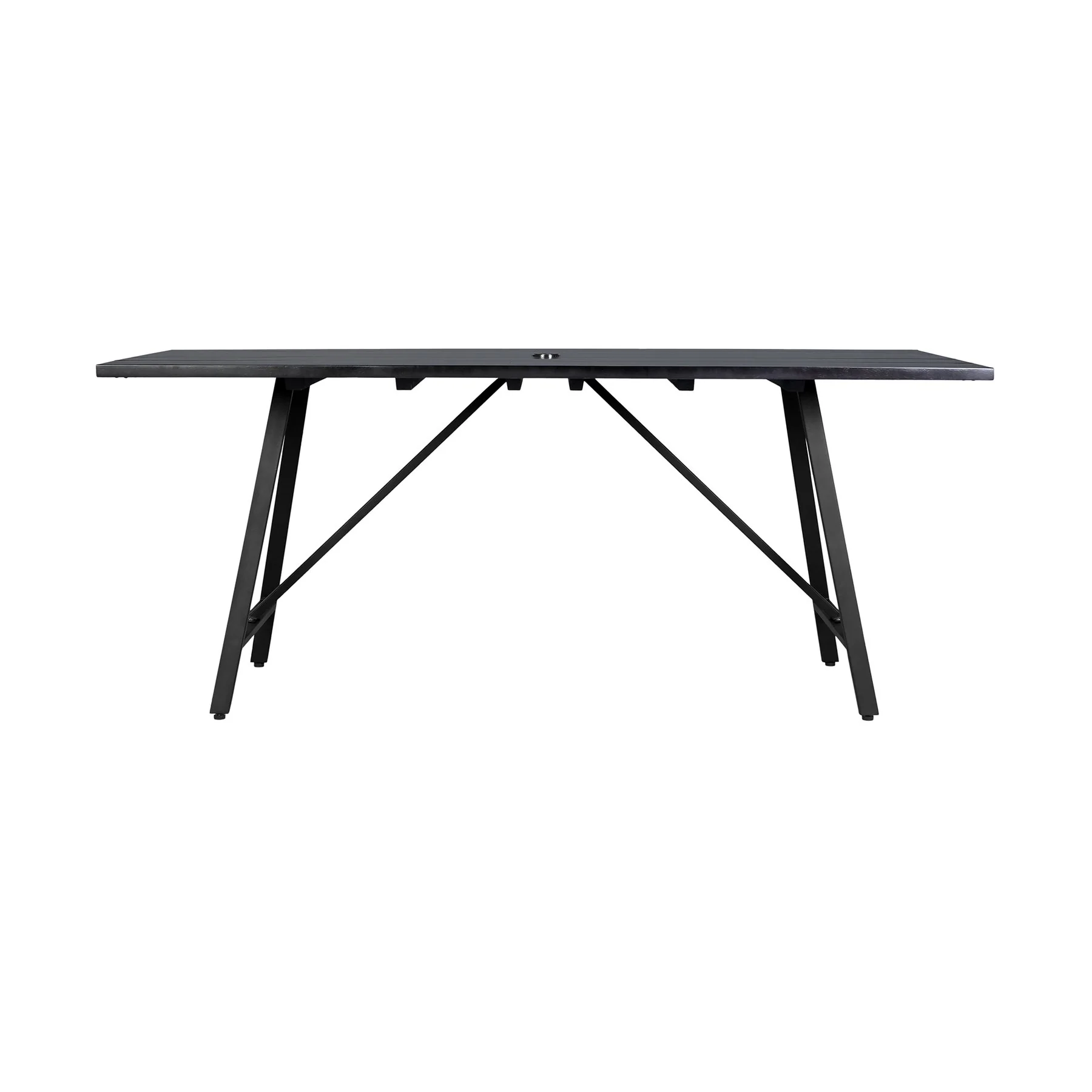 Frinton and Ditas 5 Piece Dining Set in Dark Eucalyptus and Metal with Gray Rope - Image 5