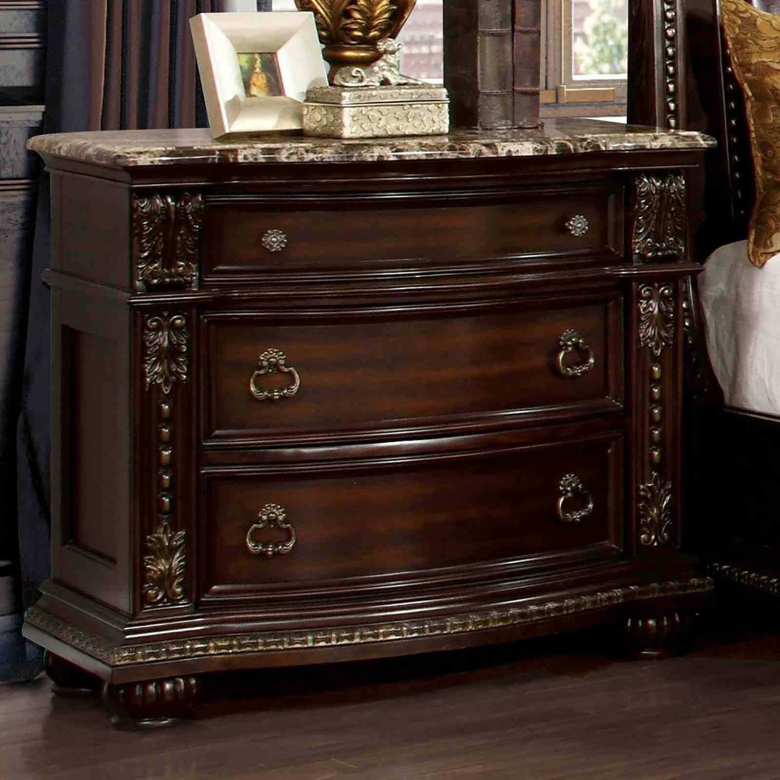 Fromberg Nightstand, Brown Cherry