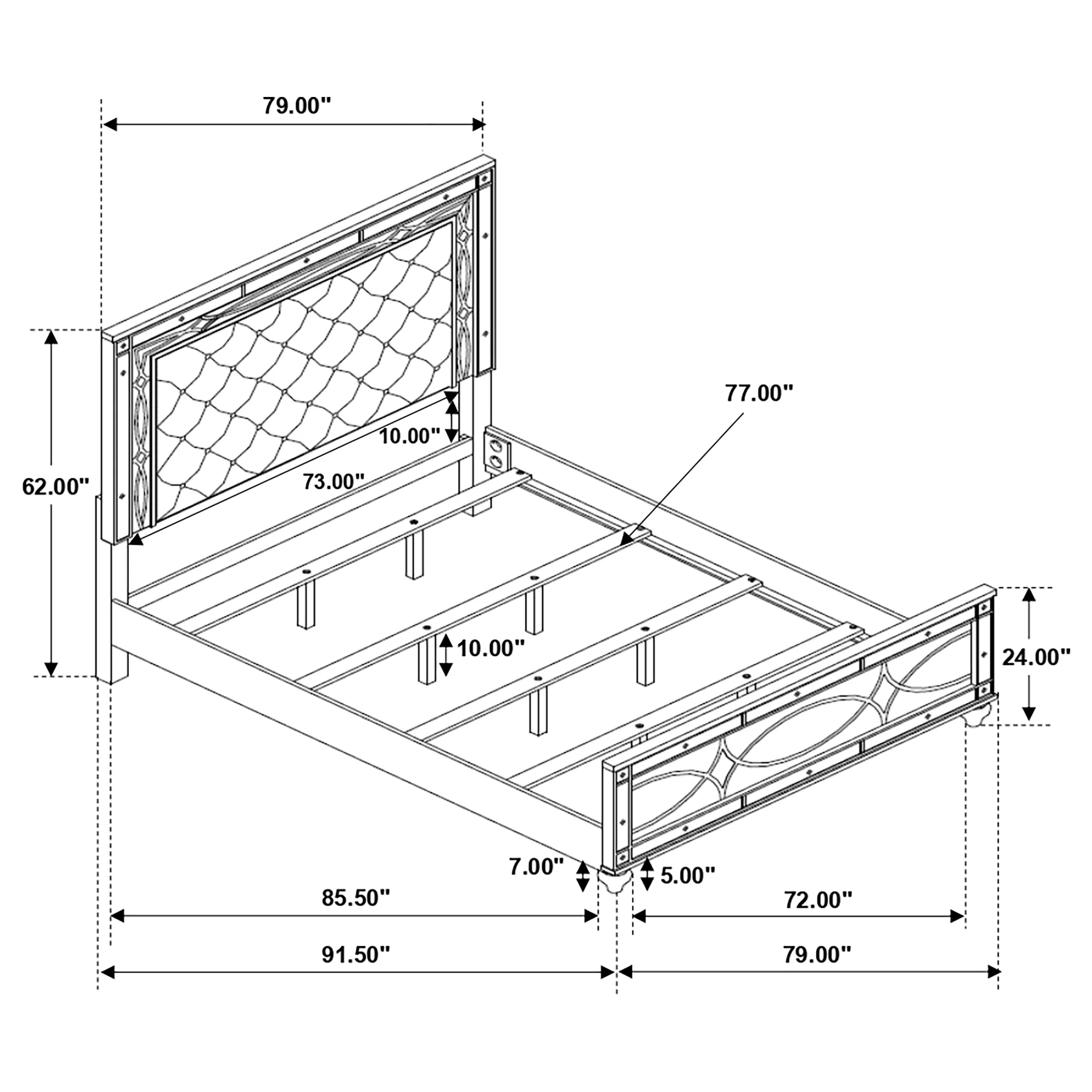 Gunnison Panel Bed with LED Lighting - Image 30