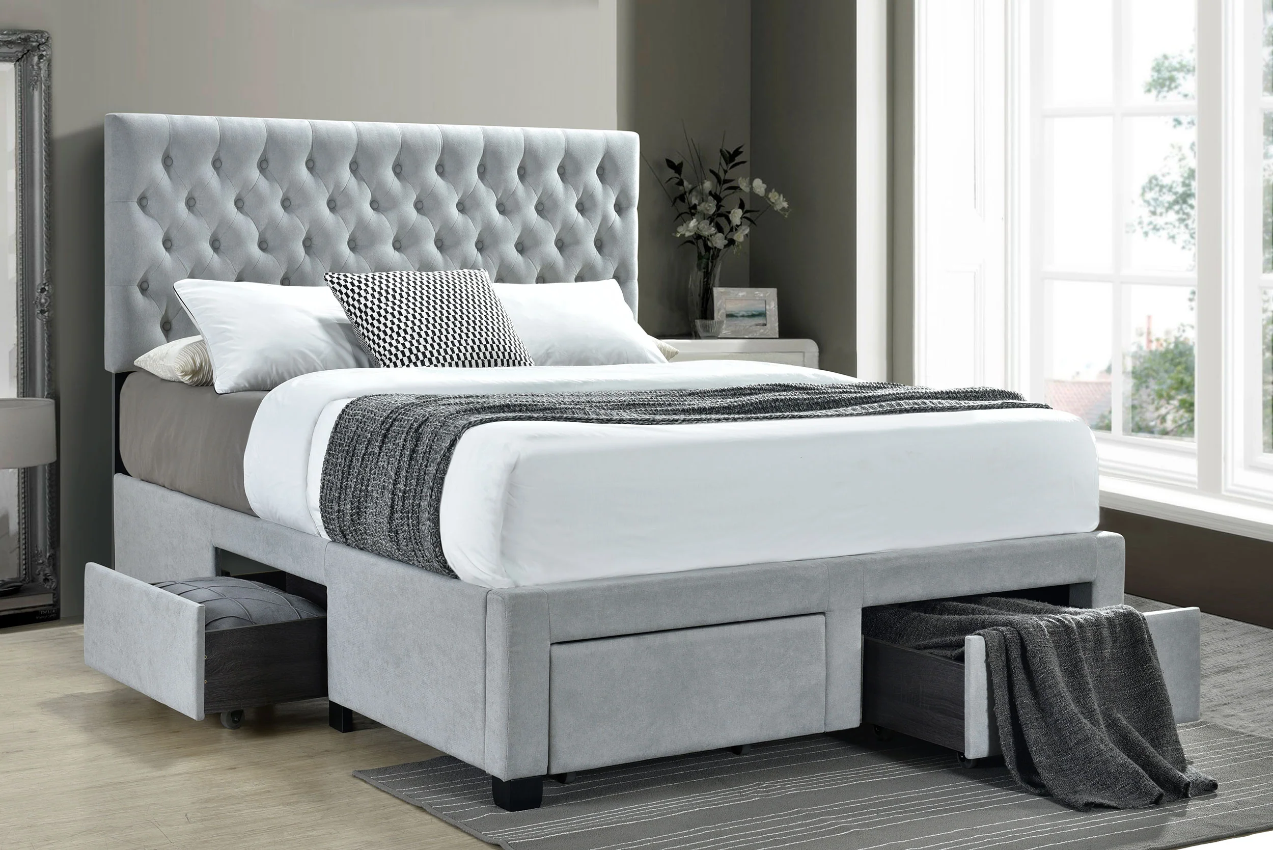 Soledad Panel Platform Storage Bed - Image 17
