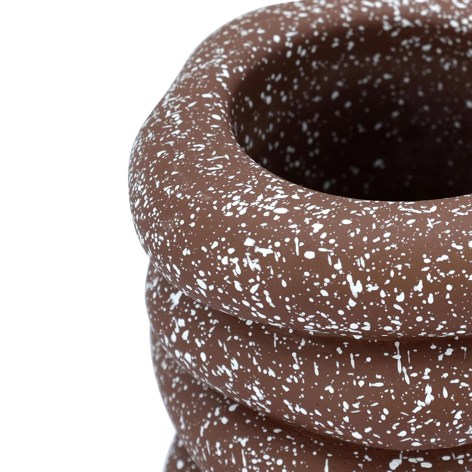 Gabby Speckled Rust Cairn Vase - Image 3